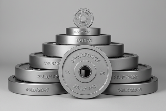 ApexForge Steel Olympic Plates (200kg Set)