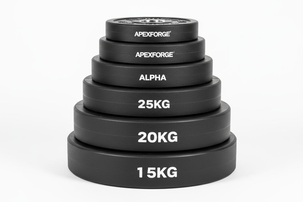 ApexForge Alpha Bumper Plate Set (150kg)