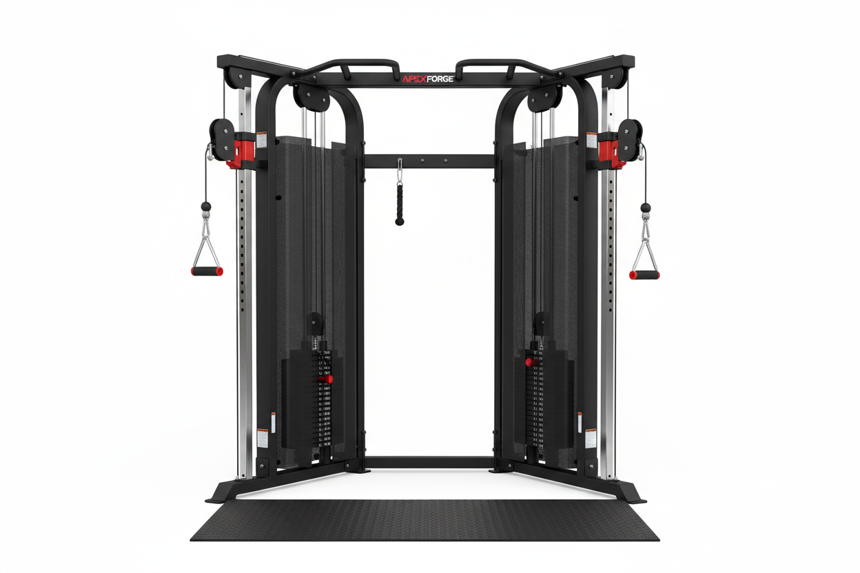 ApexForge Dual Pulley Functional Trainer