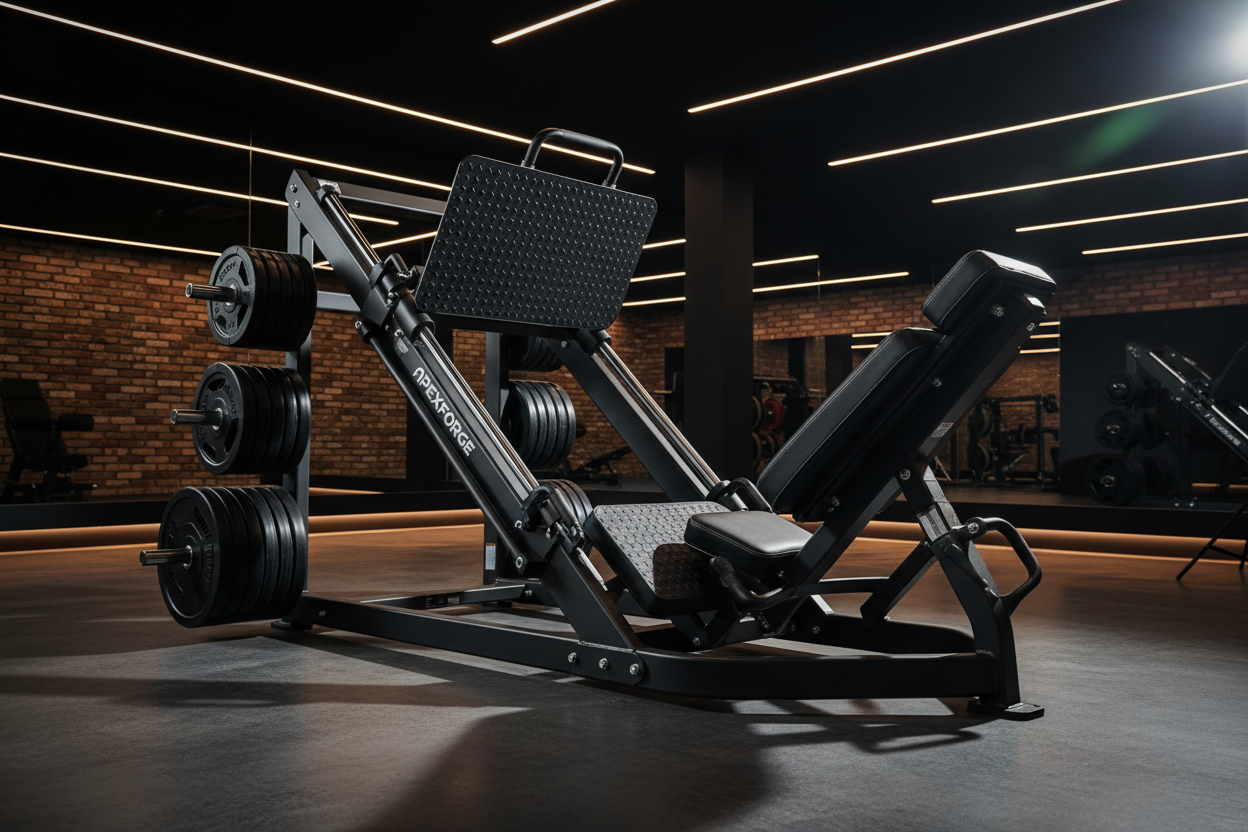 ApexForge Heavy-Duty 45° Leg Press is built for athletes who demand premium, high-performance home gym equipment. Designed to feel like a commercial-grade showroom piece, it delivers stability, durability, and a disciplined training experience—without compromise.