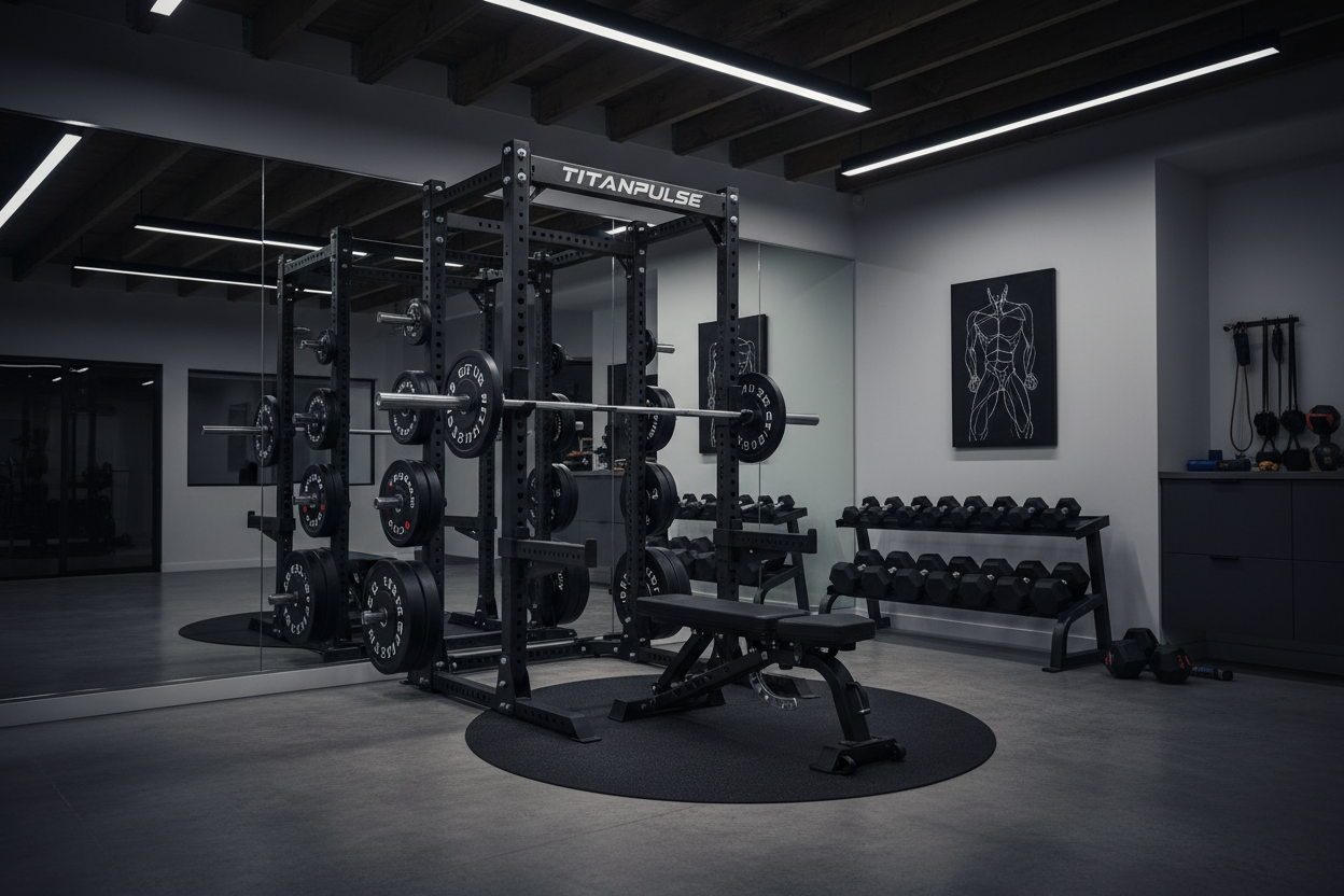 TitanPulse Home Gym Starter Bundle is built for athletes who demand premium, high-performance home gym equipment. Designed to feel like a commercial-grade showroom piece, it delivers stability, durability, and a disciplined training experience—without compromise.